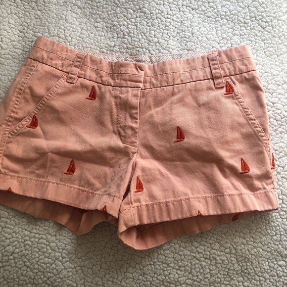 J. Crew Chino Shorts with Sailboats - Picture 2 of 4